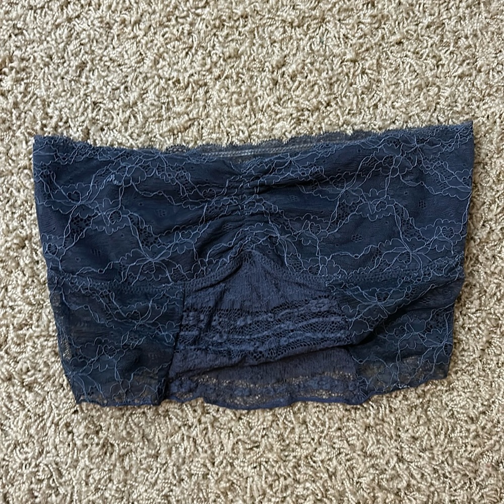 Free People Bandeau Bralette - Navy - s